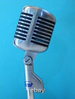 Vintage 1956 Shure 55S Dynamic Microphone And Accessories Working Elvis Antique