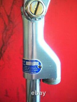 Vintage 1958 Shure Brothers 55S dynamic cardioid microphone w Atlas DS-5 stand