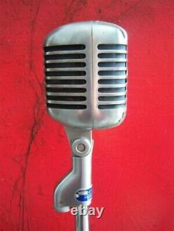 Vintage 1959 Stromberg Carlson MC-41 dynamic microphone w extra Shure 55S Elvis