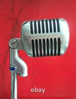 Vintage 1959 Stromberg Carlson MC-41 dynamic microphone w extra Shure 55S Elvis