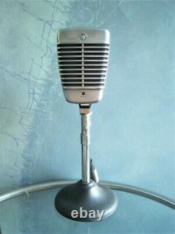 Vintage 1960's Shure 51 Dynamic microphone multi Z w cable Nat King Cole # 6 51S