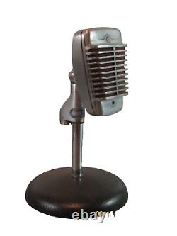 Vintage 1960's Shure 51 dynamic omni-directional Microphone Chicago USA with Stand
