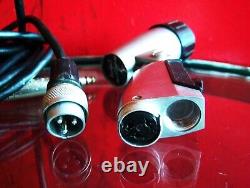 Vintage 1960's Shure 540S / 540 dynamic microphone harp mic Hi Z w cable 575S #1