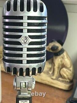 Vintage 1960's Shure 55SW Microphone works strong withoriginal dynamic element
