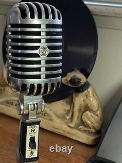 Vintage 1960's Shure 55SW Microphone works strong withoriginal dynamic element