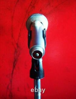 Vintage 1970's Shure PE585V / 585SAV Dynamic cardioid microphone Hi Z w extras