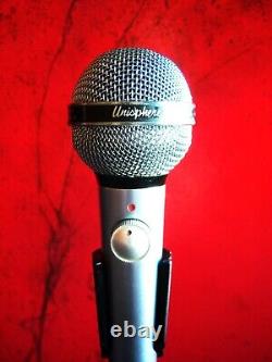 Vintage 1970's Shure PE585V / 585SAV Dynamic cardioid microphone Hi Z w extras