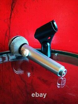 Vintage 1970's Shure PE585V / 585SAV Dynamic cardioid microphone Hi Z w extras