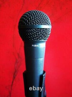 Vintage 1980's Shure PE86L cardioid dynamic microphone Low Z w accessories SM58