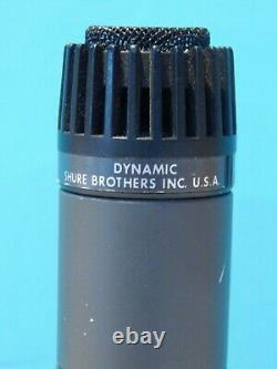 Vintage 1980S Shure PE66L Dynamic Microphone U. S. Version SM57 And Accessories