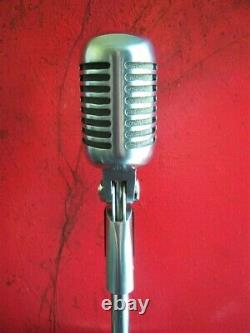 Vintage 2002 Shure 55SH dynamic cardioid microphone old Elvis w accessories # 1