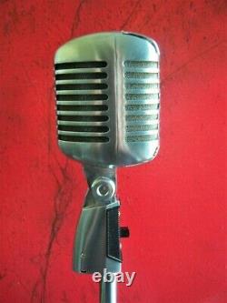 Vintage 2002 Shure 55SH dynamic cardioid microphone old Elvis w accessories # 1