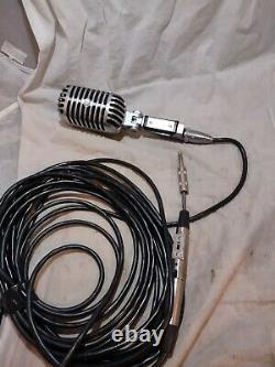 Vintage CLEAN WORKING Shure Unidyne Dynamic Microphone Model #555 NICE WithCORD