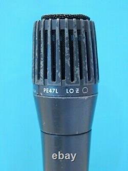 Vintage Rare Shure PE47L Dynamic Low Z Microphone And Accessories Shure 548 USA