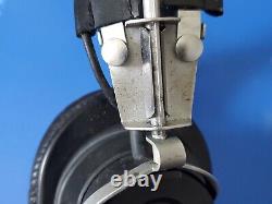 Vintage SHURE SM2 HEADSET Dynamic Microphone Headphones Black