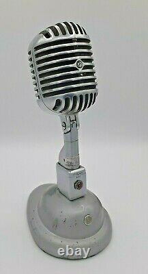 Vintage Shure 55 Fatboy dynamic cardioid microphone Elvis refurbished