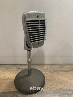 Vintage Shure Model 51 Sonodyne Dynamic Microphone With Stand. Not Tested