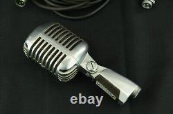 Vintage Shure Model 55S Unidyne Dynamic Microphone With Cable Great Condition