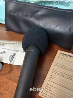 Vintage Shure SM58 Vocal Mic Microphone 57 58 70's / 80's Org WithPaper Work
