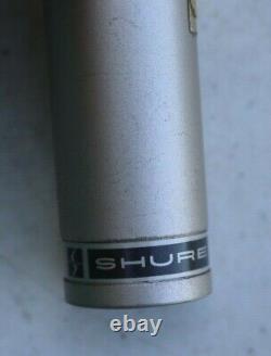 Vintage Shure Sm62 Microphone Unidirectional Dynamic Patent Pending Model Sm-62