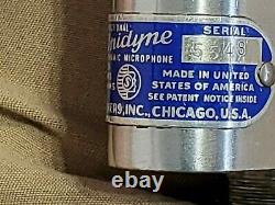 Vintage UNIDYNE Model 55S SER. 5548 SHURE BROTHERS Dynamic Microphone With Bags