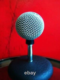 Vintage USA 1970's Shure PE50SP cardioid dynamic microphone SM58 w mic clip 5