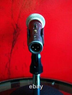 Vintage USA 1970's Shure PE50SP cardioid dynamic microphone SM58 w mic clip 5