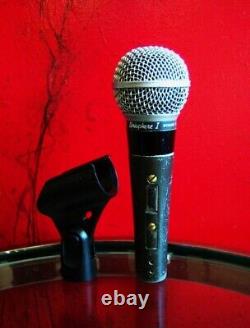 Vintage USA 1970's Shure PE50SP cardioid dynamic microphone SM58 w mic clip 5