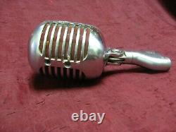 Vintage elvis SHURE 55 Fatboy Chrome Microphone EMPTY project no cartridge