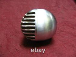 Vintage elvis SHURE 55 Fatboy Chrome Microphone EMPTY project no cartridge