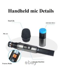 4 Microphones Sans Fil Portables Uhf Pour Shure Karaoke, Studio, Exposition, Conférence