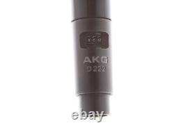 Akg D222 E Twoway Cardioid Vintage Microphone Dynamique +matching Shure Clip