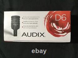 Brand New Audix D6 Dynamic Cable Professional Microphone (shure, Sennheiser, At)