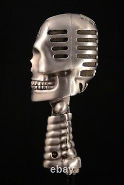 Custom Skull Vocal Microphone Gothic Death Metal Rock And Roll Équipement