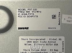 Émetteur Shure PSM300 P3T, Ensemble de surveillance sans fil P3RA G20 488-512 MHz