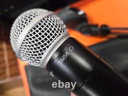 Émetteur de microphone sans fil à main Shure SLX2/SM58 G4 470-494 MHz + trépied