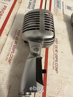 Lot de 4 microphones EV 664, Shure 55SW, Tru Beam DM-201, Audio Technica AT813a.