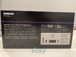 Micro dynamique cardioïde Shure SM58-X2U avec adaptateur USB