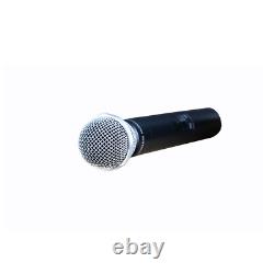 Microphone Karaoke Double Sans Fil 200 Canaux MIC Dynamique Pour Le Système Shure Uhf
