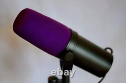 Microphone Shure SM7B + Pack PRO avec filtre anti-vent violet