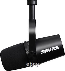 Microphone USB Shure MV7 pour le podcasting, l'enregistrement, le streaming en direct et les jeux.