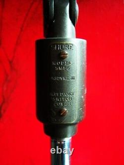 Microphone cardioid dynamique Shure SM56 des années 1970 rare avec accessoires #6 SM57