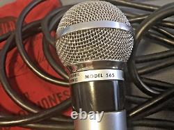 Microphone cardioïde dynamique SHURE 565 des années 1960 UNISPHERE I / Câble à 4 broches