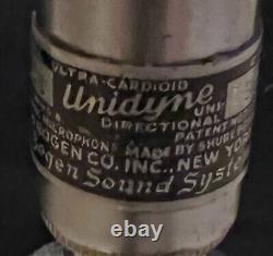 Microphone dynamique BOGEN U10S vintage des années 1950 résistant (Shure55)