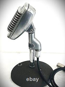 Microphone dynamique Shure 51 Sonodyne des années 1950, vintage, original et fonctionnel.