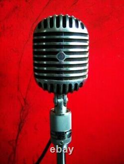 Microphone dynamique Shure 556 des années 1940 avec accessoires Elvis 55S DISPLAY # 1