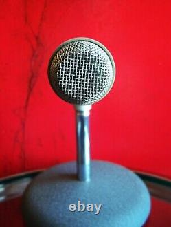 Microphone dynamique Shure 579SB vintage des années 1980 avec accessoires 540 575 533SA de basse impédance