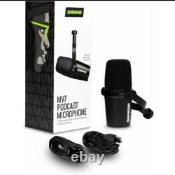 Microphone dynamique Shure MV7 USB et XLR noir