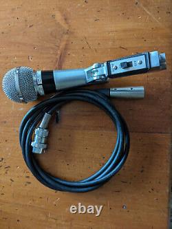 Microphone dynamique Vintage Shure 565s Unisphere I avec câble 4 broches vers XLR