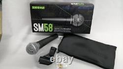 Microphone dynamique à directivité cardioïde SHURE SM58 50-15,000Hz XLR du Japon Testé et fonctionnel